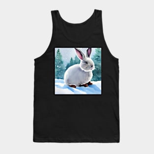 Rabbits in the snow Tank Top